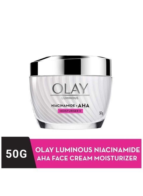 Olay - Luminous Niacinamide+ Aha Moisturiser - 50G