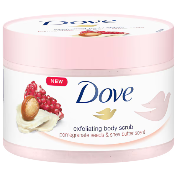 Dove Body Scrub Pomegranate Seeds & Shea Butter Scent 225Ml