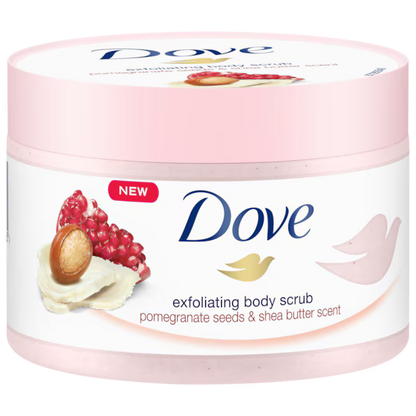 Dove Body Scrub Pomegranate Seeds & Shea Butter Scent 225Ml