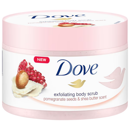 Dove Body Scrub Pomegranate Seeds & Shea Butter Scent 225Ml