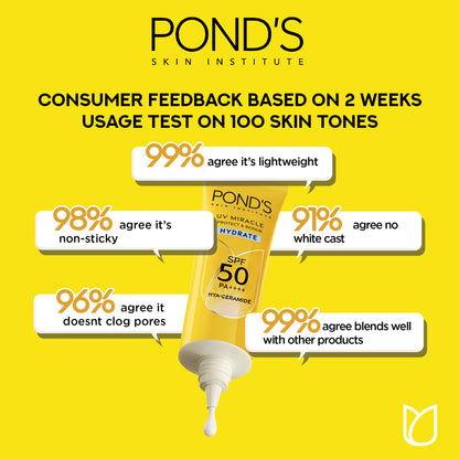 Pond's - UV Miracle Hydrate Sunscreen SPF50++++ 50G