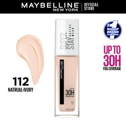 Maybelline New York Superstay Full Coverage 24H Liquid Foundation - 112 Ivory