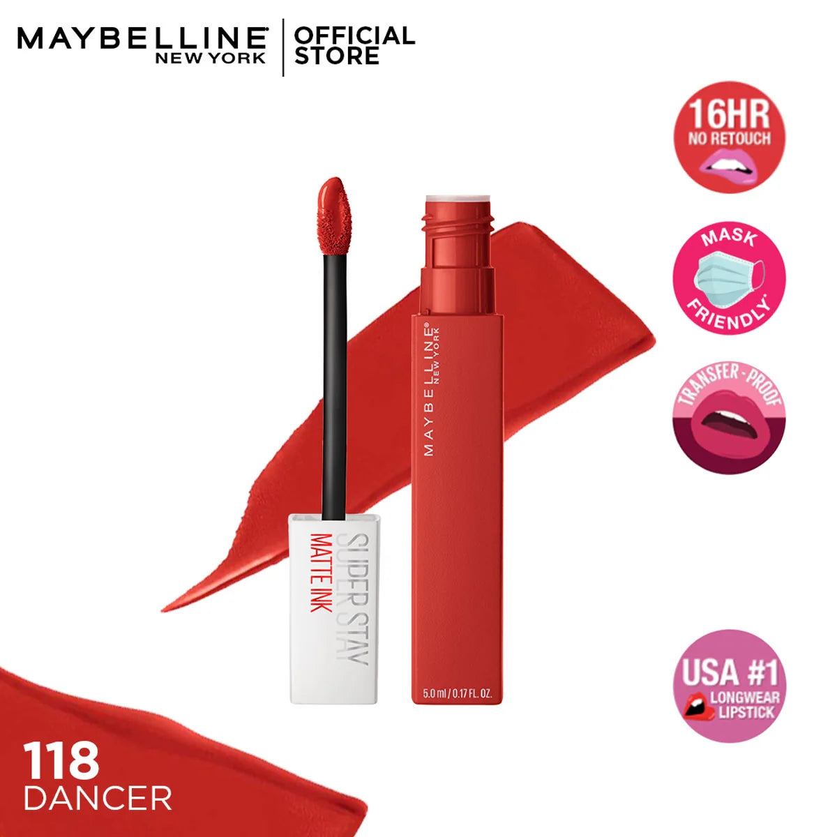 Maybelline New York Super Stay Matte Ink® Bold Long-Lasting Liquid Lipstick 