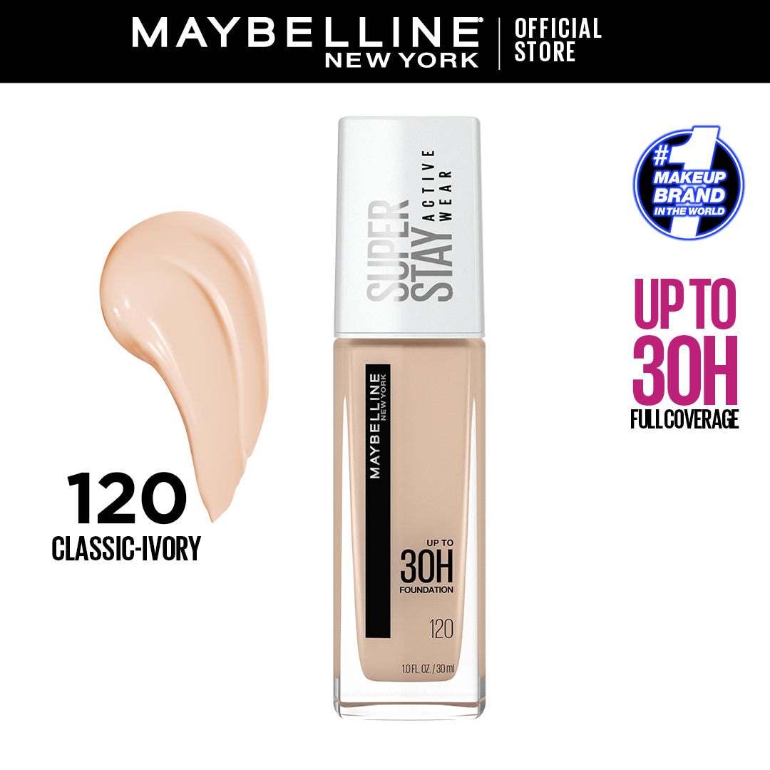 Maybelline - SuperStay Full Coverage 30H Liquid Foundation - 120
