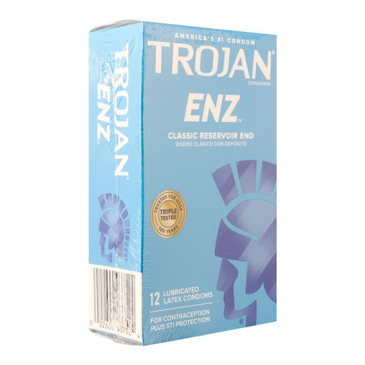 Trojan - Condom Enz Classic Reservoir End - 12S