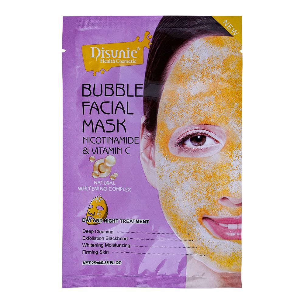 Disunie Bubble Facial Mask Nicotinamide Vitamin C 1 'S - Highfy.pk