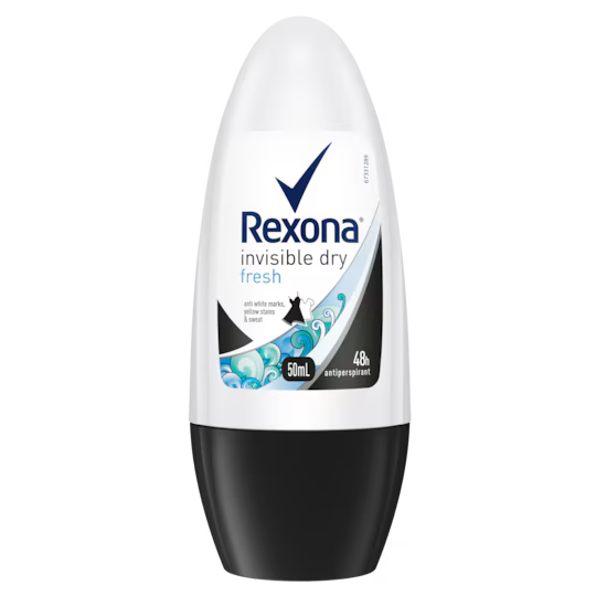 Rexona - Deodorant Roll On Women Invisible Dry + Fresh - 45Ml