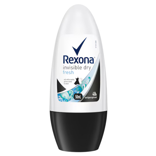 Rexona - Deodorant Roll On Women Invisible Dry + Fresh - 45Ml