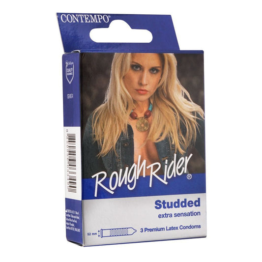 Rough Rider - Studded Extra Sensation Condoms 3s