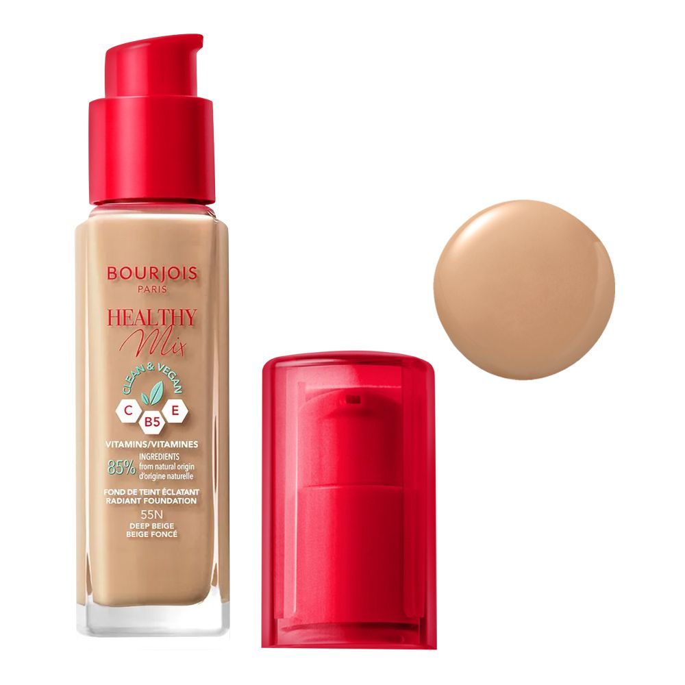 Bourjois - Healthy Mix Serum Foundation Makeup Base 55N-Deep Beige