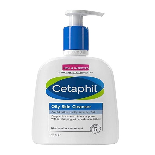 Cetaphil Oily Skin Cleanser Combination To Oily, Sensitive Skin 236Ml - Highfy.pk