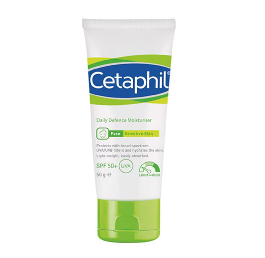 Cetaphil Daily Defence Moisturiser Face Sensitive Skin Spf50 - Highfy.pk