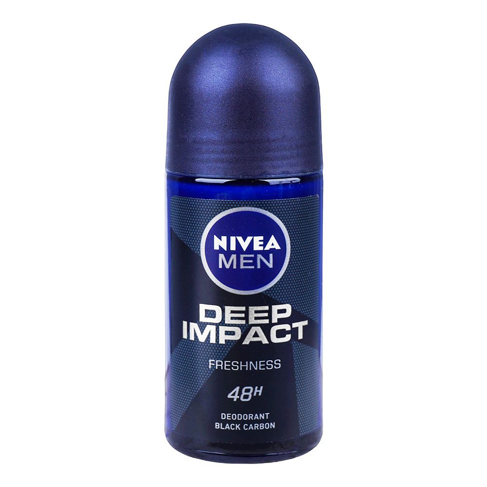 Nivea - Deodrant Roll On Men Deep Segar & Kering - 50Ml