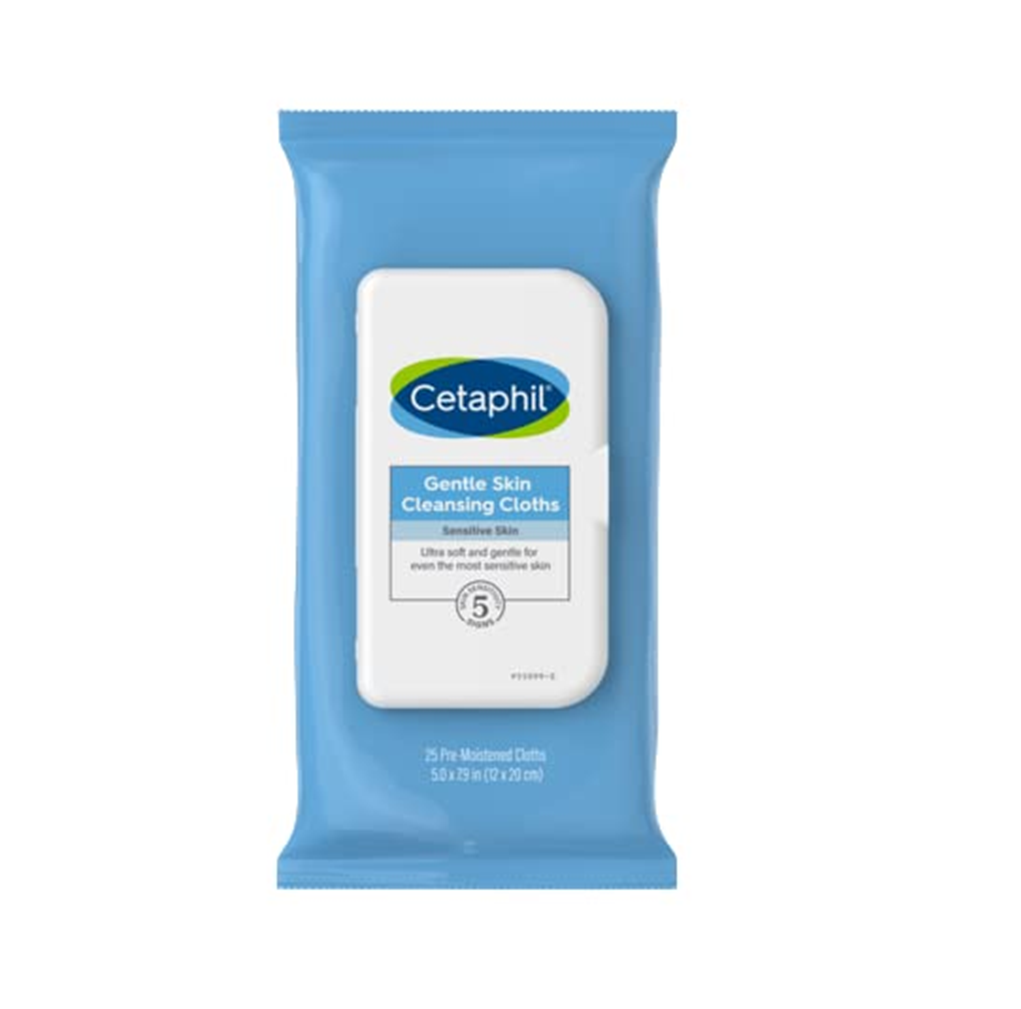 Cetaphil Gentle Skin Cleansing Cloths Face Dry, Sensitive Skin 25S
