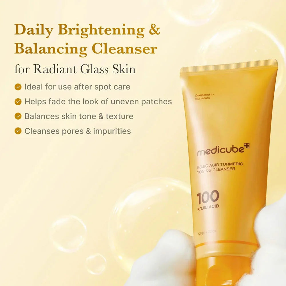 Medicube - Kojic Acid Turmeric Toning Cleanser 120g