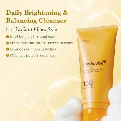 Medicube - Kojic Acid Turmeric Toning Cleanser 120g