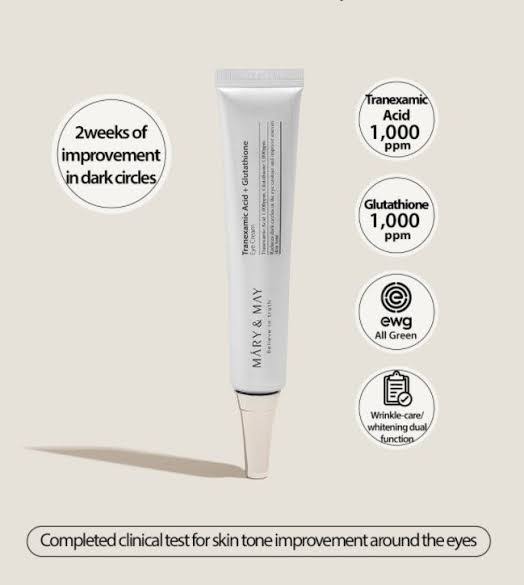 Mary&May - Tranexamic Acid + Glutathione Eye Cream - 30ml
