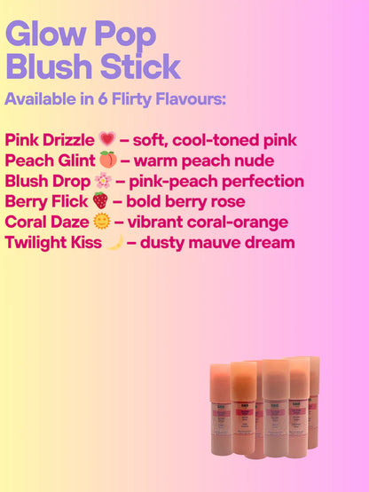 B&B Derma - Pink Drizzle - Glow Pop Blush Stick