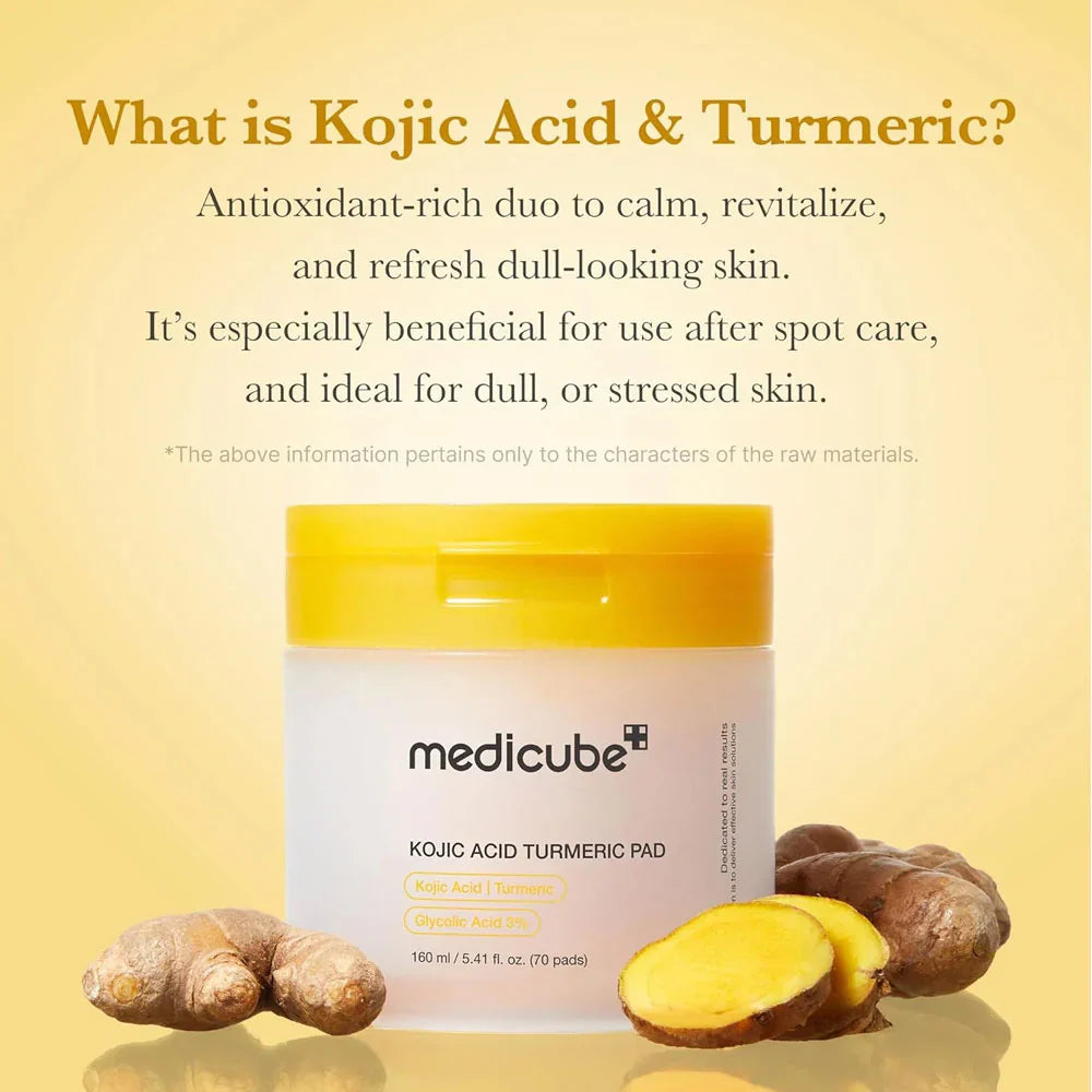 Medicube - Kojic Acid Turmeric Pad (70 Pads) - 160ml