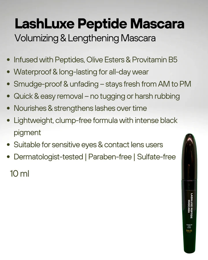 B&B Derma - Lashluxe Peptide Mascara