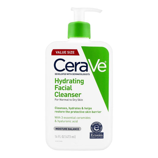 Cerave Hydrating Facial Cleanser Normal To Dry Skin 16Oz/473Ml - Highfy.pk