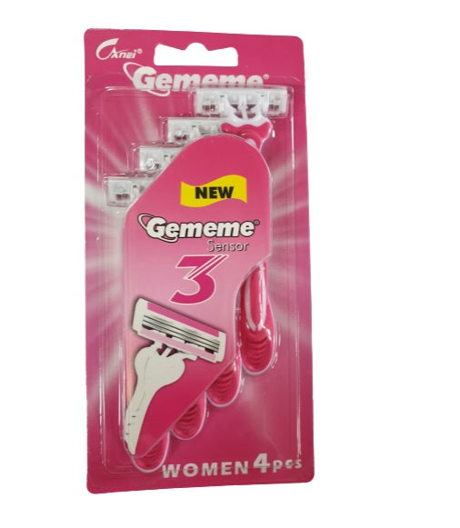 Gememe Sensor 3 Razor For Women 4Pcs