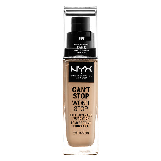 NYX Cant Stop Won'T Stop Full Coverage Foundation 30Ml 10 Buff