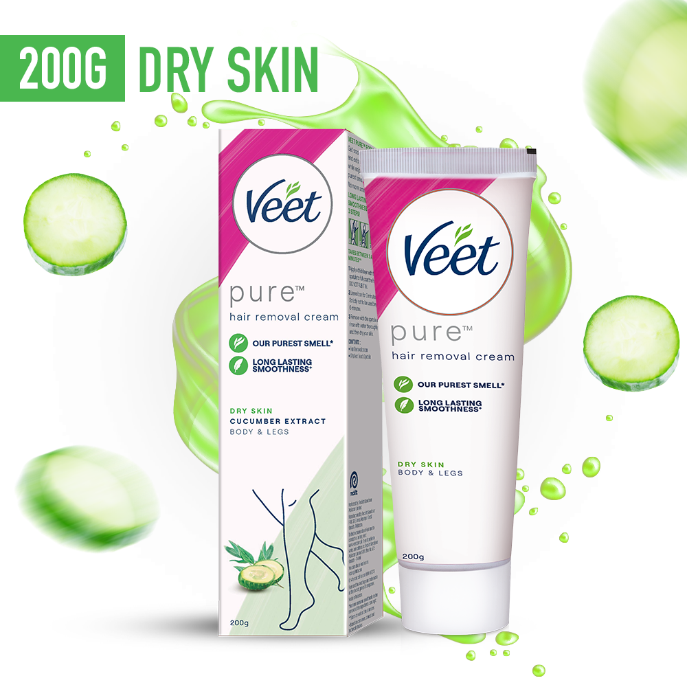 Veet Pure Hair Removal Cream for Dry Skin 200gm