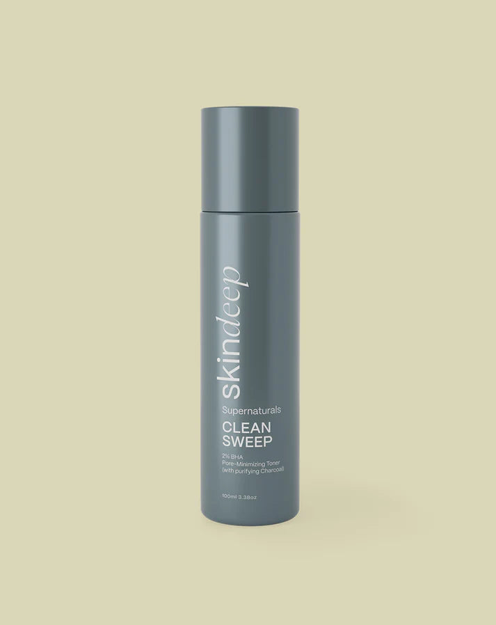 Skin Deep - Clean Sweep - 2% BHA Pore-Minimizing Toner (w/ purifying Charcoal)