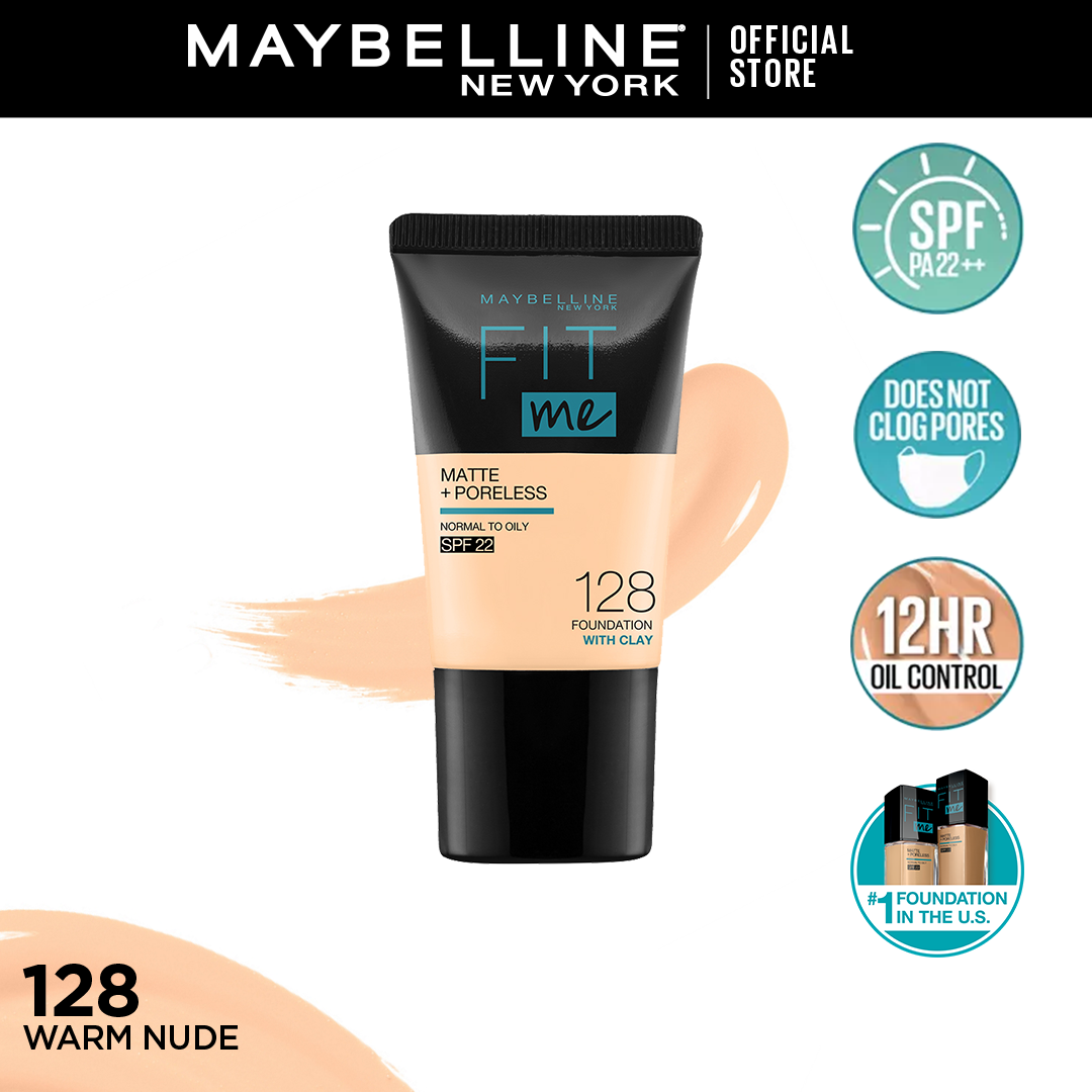 Maybelline Fit Me Matte & Poreless Foundation 128 - Highfy.pk