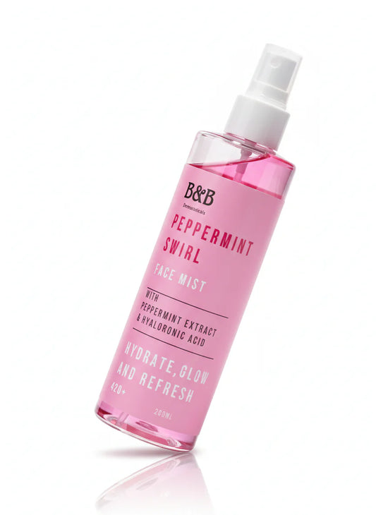 B&B Derma - Peppermint Swirl - Peppermint Swirl Face Mist  On The Go 200Ml