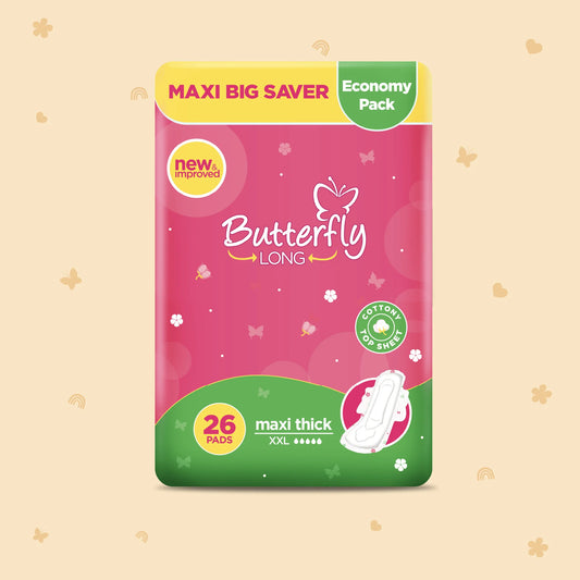 Butterfly - Maxi Breathable Extra Large (26's) - Smooth & Dry