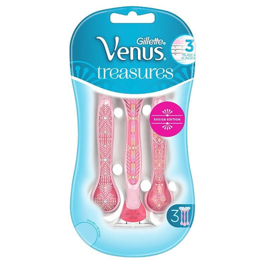 Gillette Venus Treasures Razor 3'S (Design Edition)