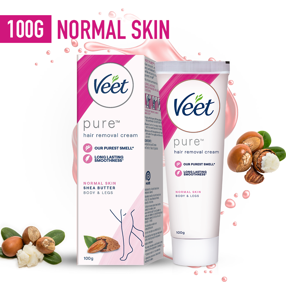 Veet Pure Hair Removal Cream for Normal Skin 100Gm