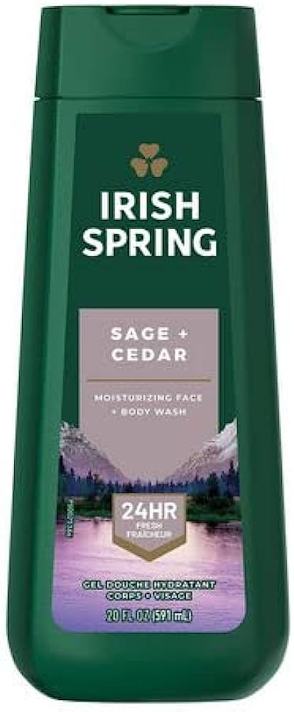 Irish Spring Body Wash Sage+Cedar 20Oz/591Ml