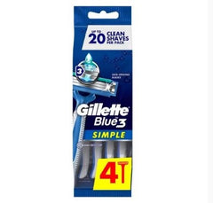 Gillette Blue 3 Razors Pouch Comfort Slalom 8'S –
