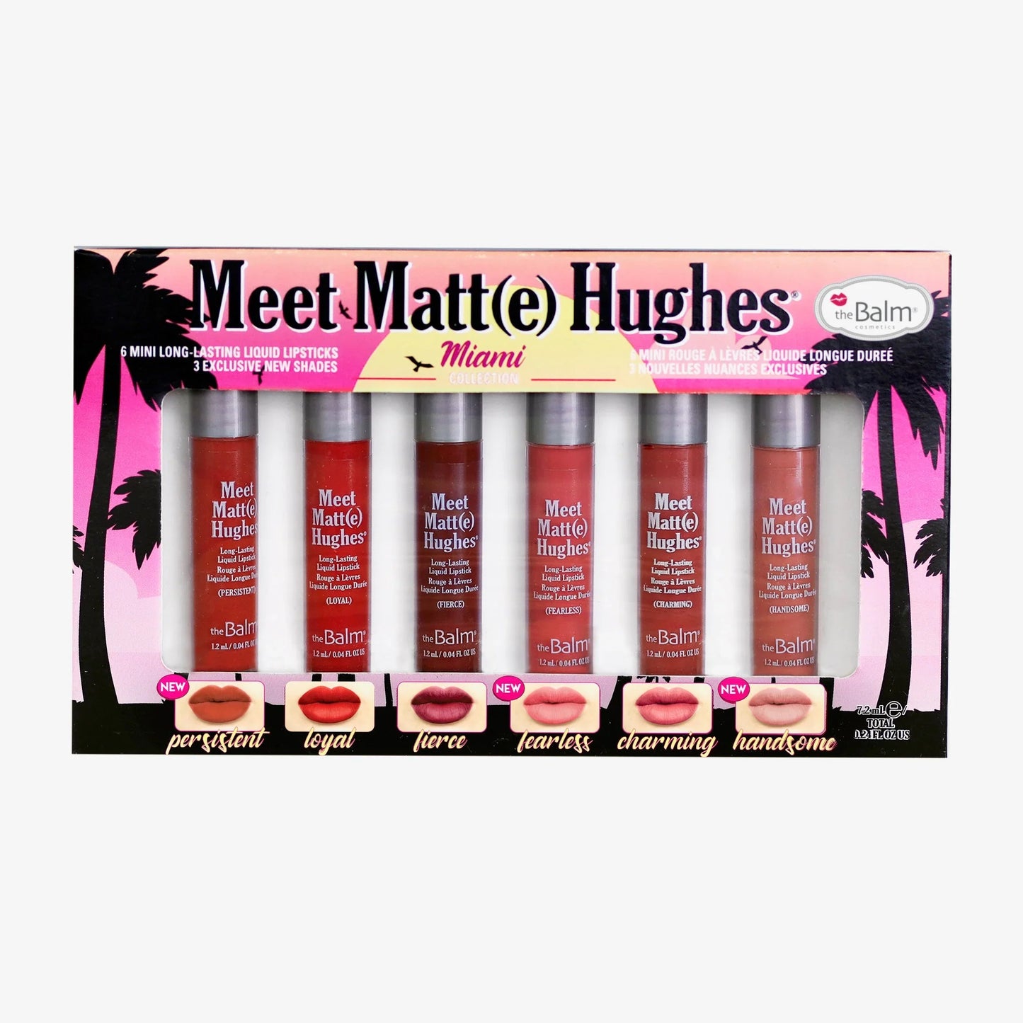 The Balm Meet Matte Hughes Long Lasting Lipstick Miami 6'S