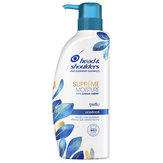 Head & Shoulder Shampoo Supreme Moisture With Argan Creme 480Ml (Pump)