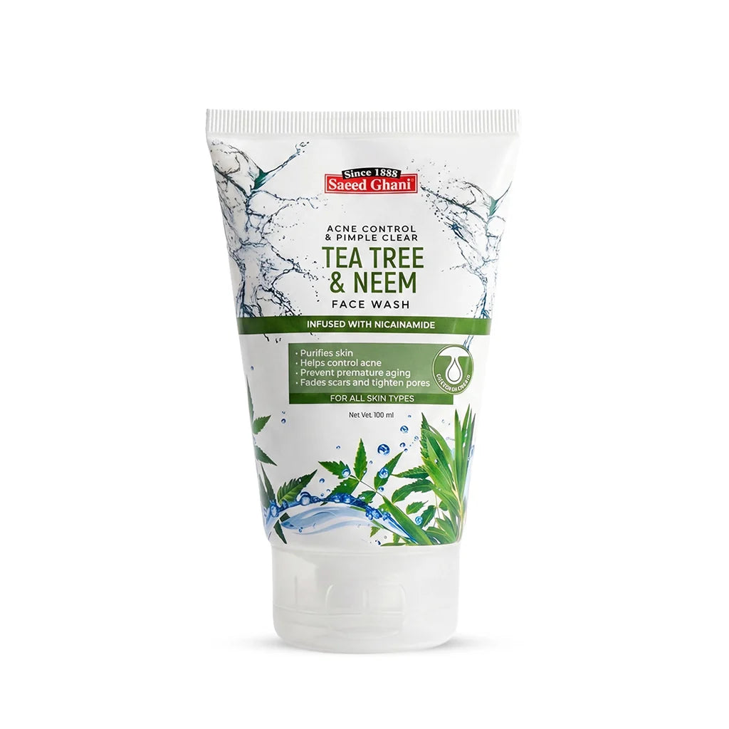 Saeed Ghani - Tea Tree & Neem Acne Control & Pimple Clear Face Wash