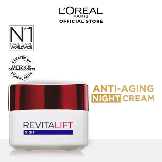 L'Oreal Paris Revitalift Classic Night Cream 50 Ml - Anti-Aging