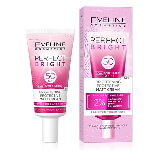 Eveline Cosmetics - Perfct Bright Sunblock Brightening Protective Matt Cream SPF 50