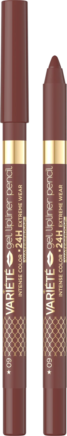 Eveline Cosmetics - Variete Gel Lipliner Waterproof - 09 Deep Brown