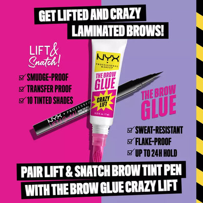 NYX Professional Makeup The Brow Glue Crazy Lift 7ml