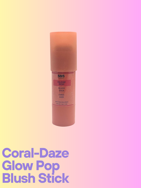 B&B Derma - Coral Daze - Glow Pop Blush Stick