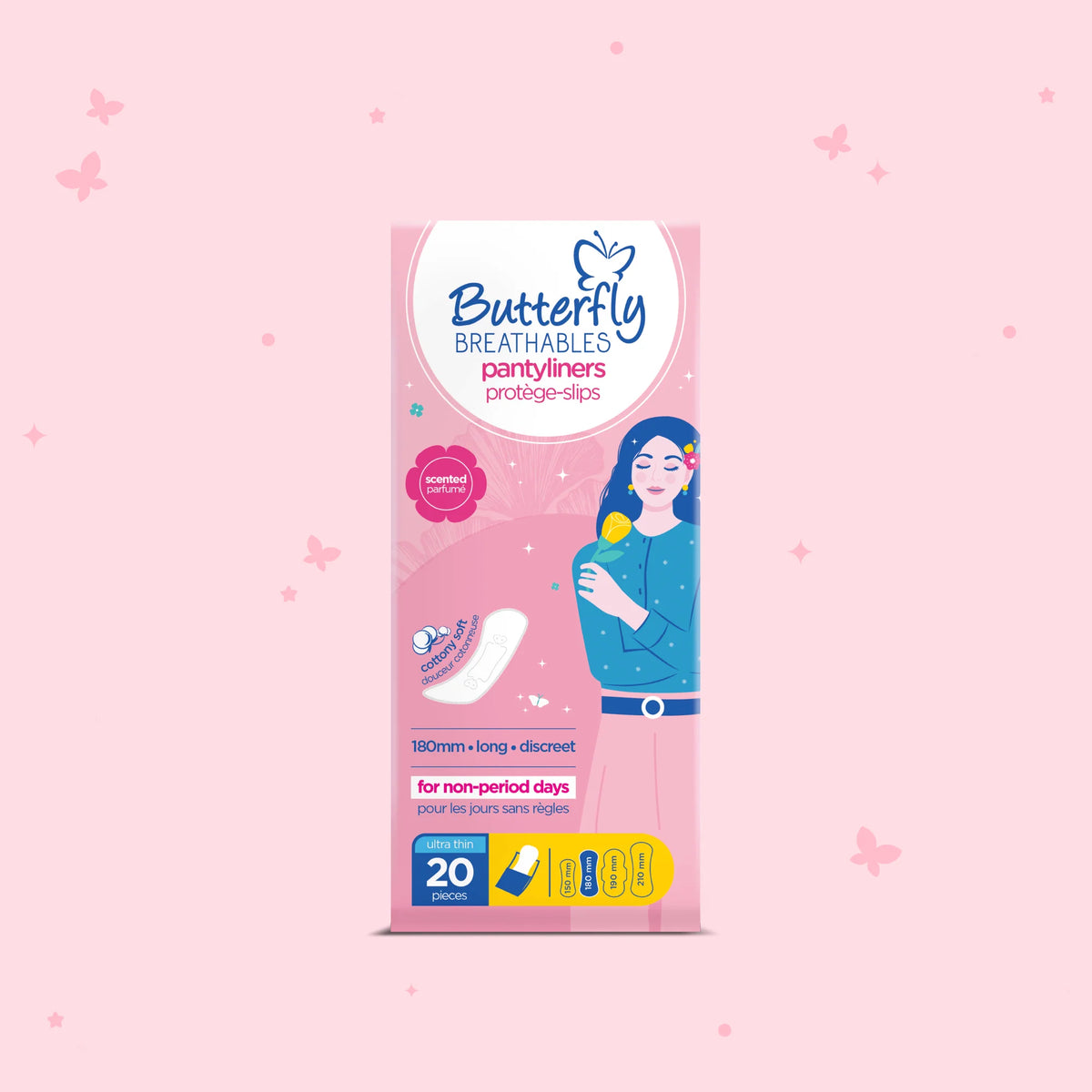 Butterfly - Breathables Ultra Thin Scented Long Panty Liners - 20's