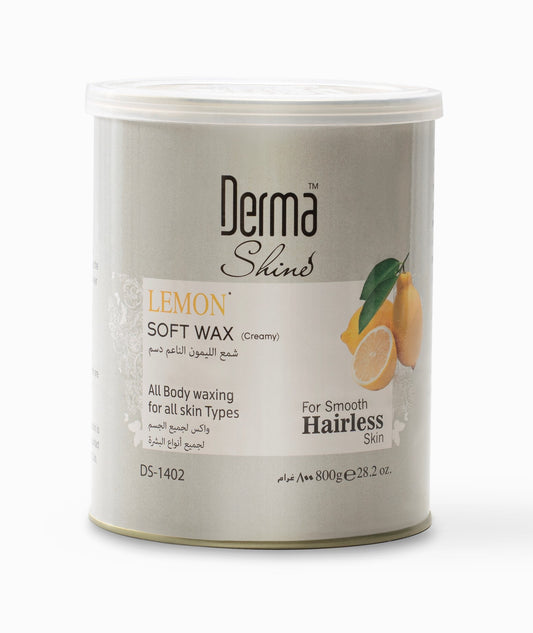 Derma Shine Lemon Soft Wax (Creamy) Hairles Skin 800G/28.2Oz