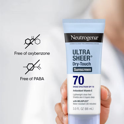Neutrogena Ultra Sheer Dry Touch Sunscreen SPF70 88ML