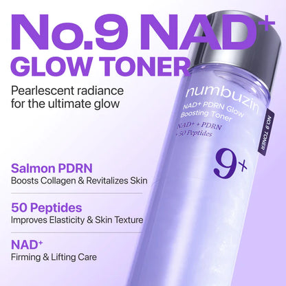 Numbuzin - No.9 NAD+ PDRN Glow Boosting Toner - 150ml