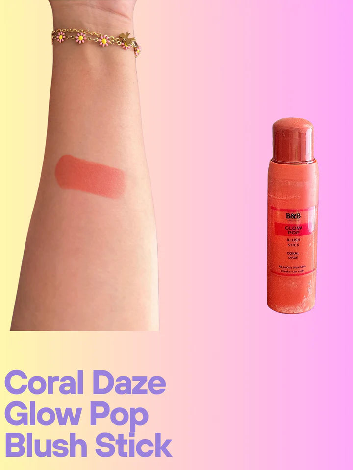 B&B Derma - Coral Daze - Glow Pop Blush Stick