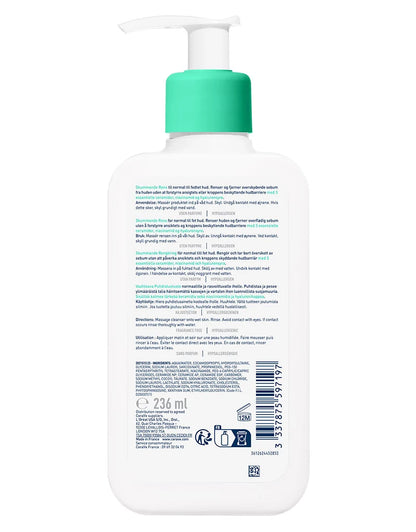 Cerave Foaming Cleanser For Normal To Oily Skin 8Oz/236Ml